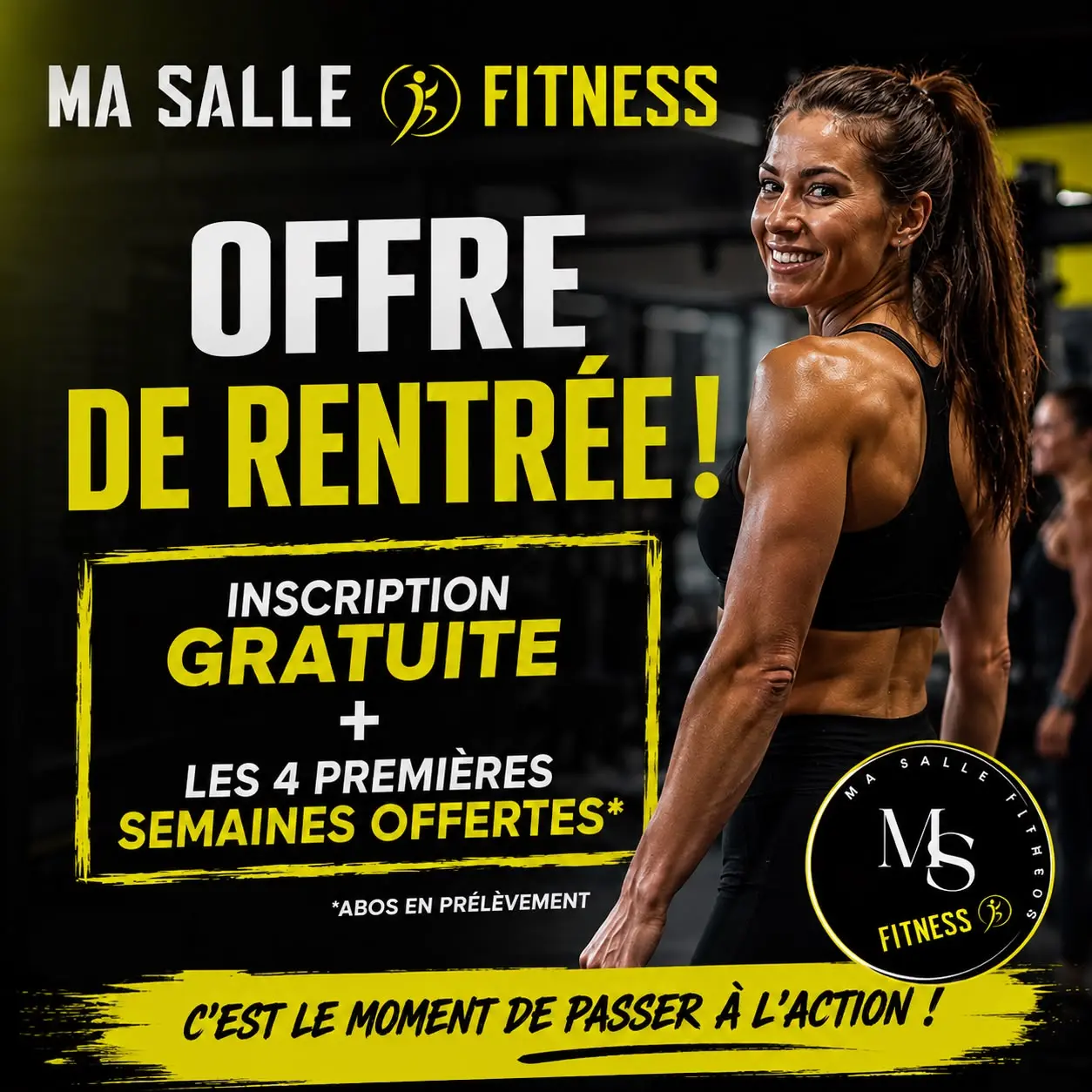 Salle de sport - Promotion cours gratuit